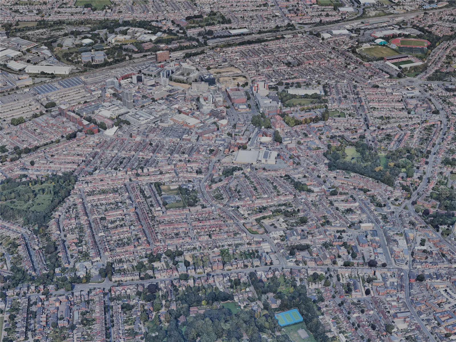 Swindon City, UK (2023) 3D Model main preview