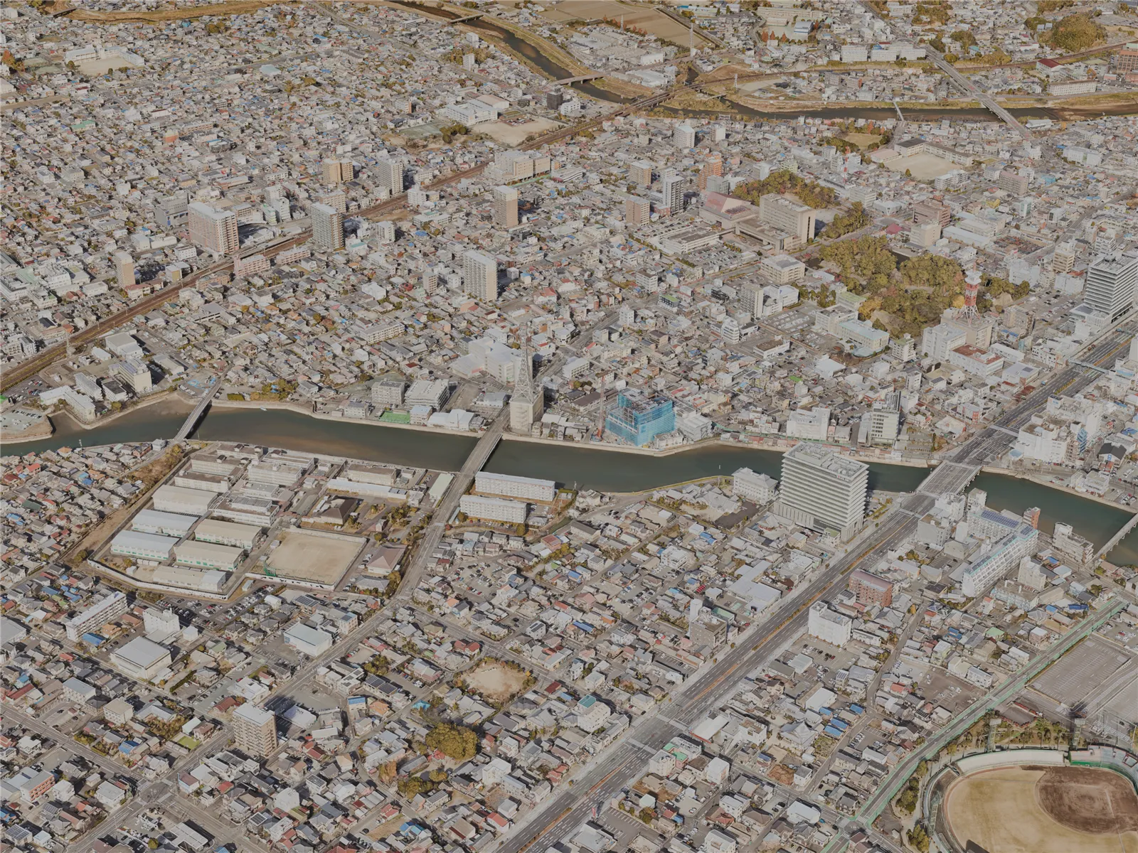 Tsu City, Japan (2023) 3D Model main preview