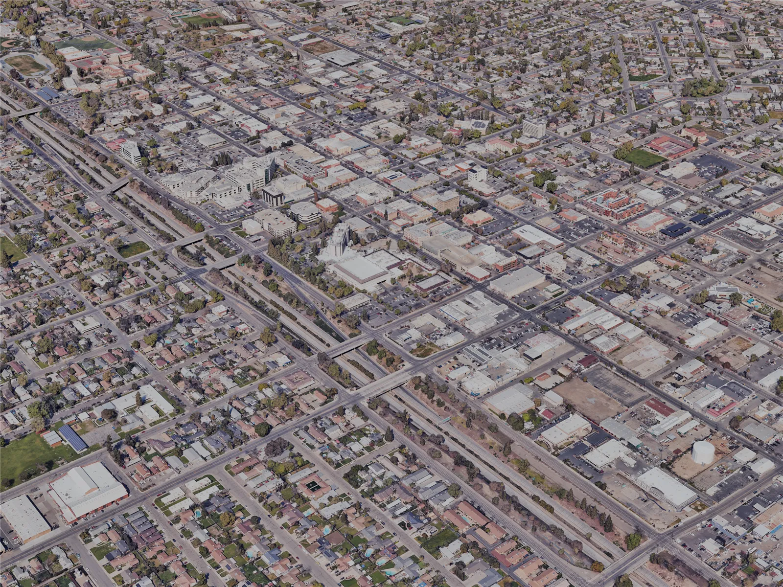 Visalia City, CA, USA (2024) 3D Model main preview
