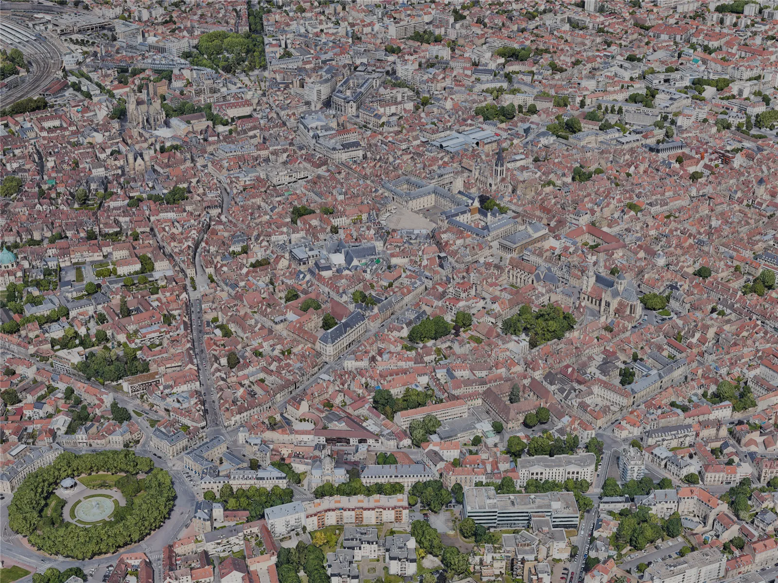Dijon City, France (2022) 3D Model main preview