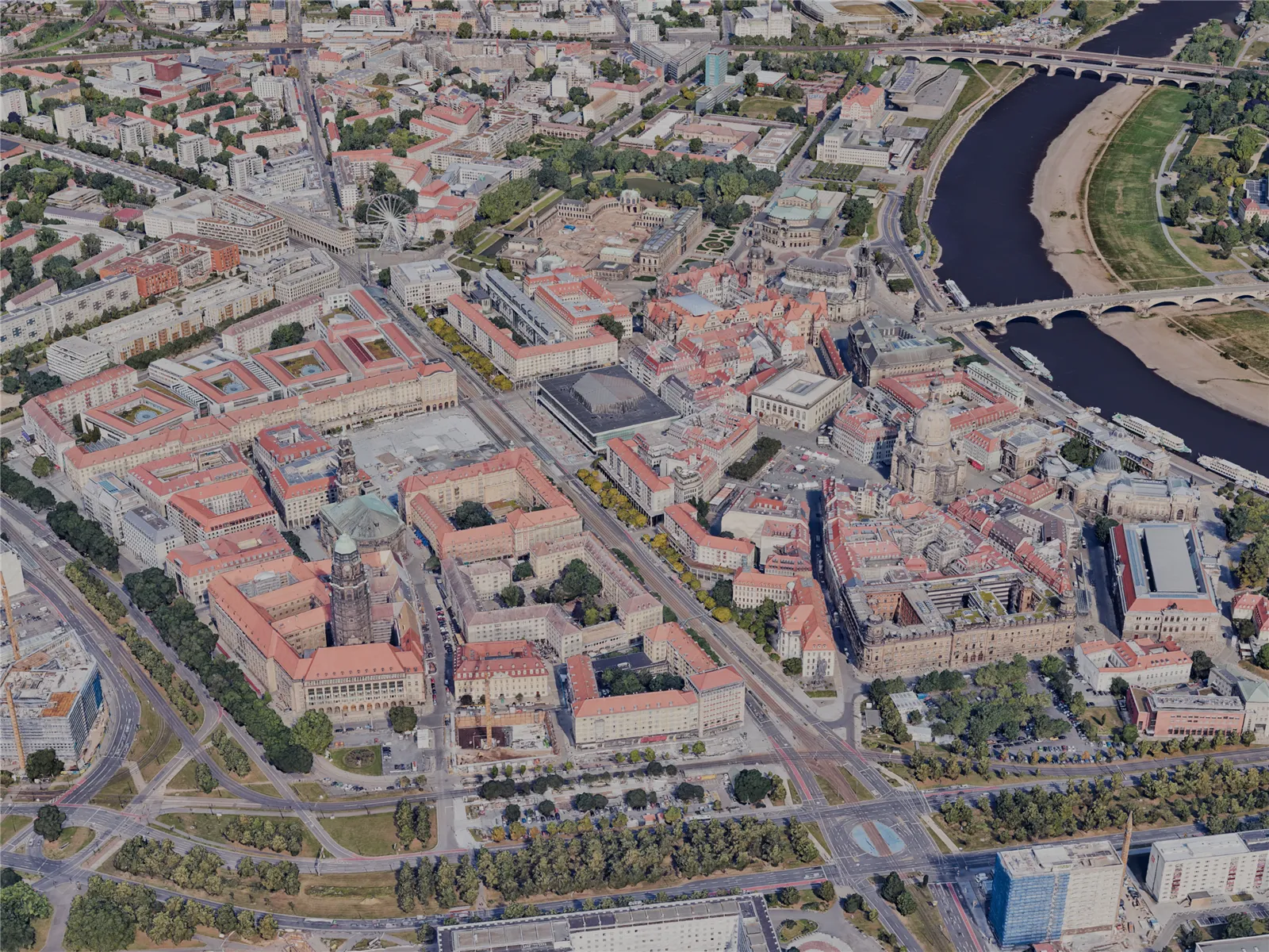 Dresden City, Germany (2023) 3D Model main preview