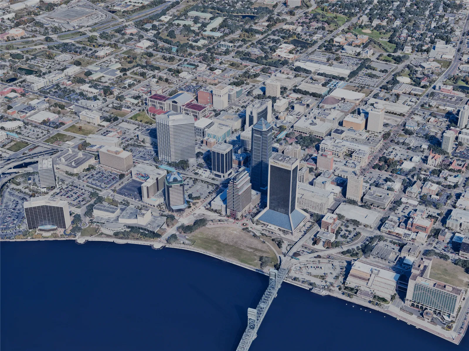 Jacksonville City, USA (2024) 3D Model main preview