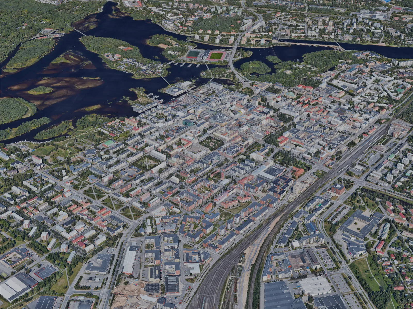 Oulu City, Finland (2024) 3D Model main preview