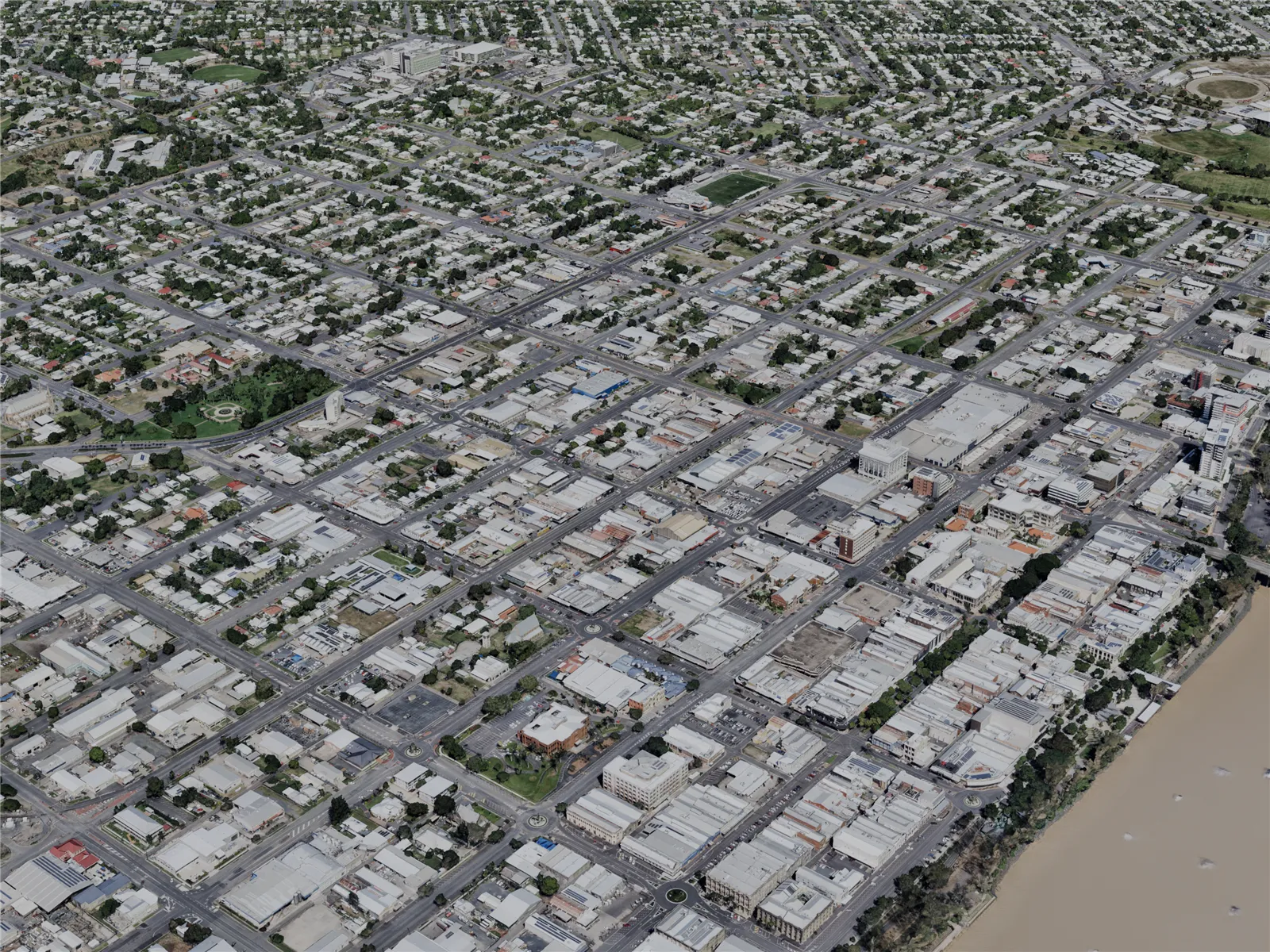 Rockhampton City, Australia (2022) 3D Model main preview