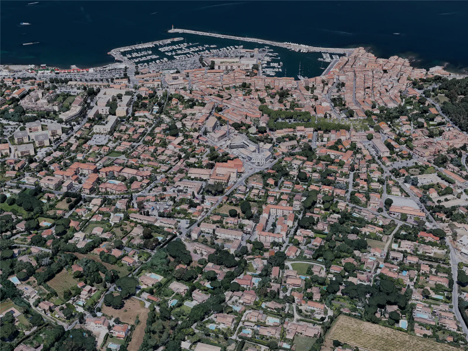 Saint-Tropez City, France (2022) 3D Model main preview