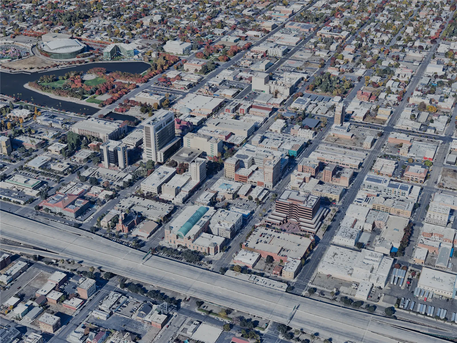 Stockton City, USA (2024) 3D Model main preview