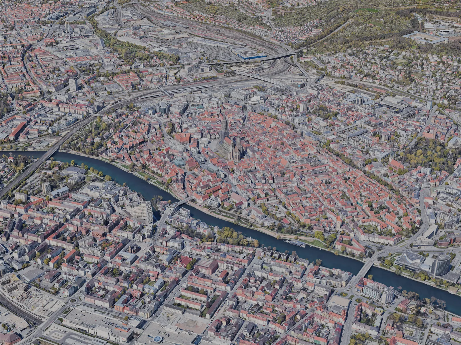 Ulm City, Germany (2022) 3D Model main preview