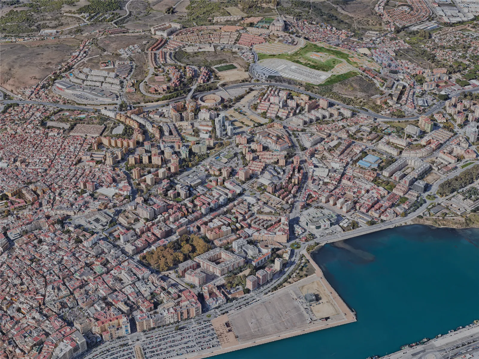 Algeciras City, Spain (2023) 3D Model main preview