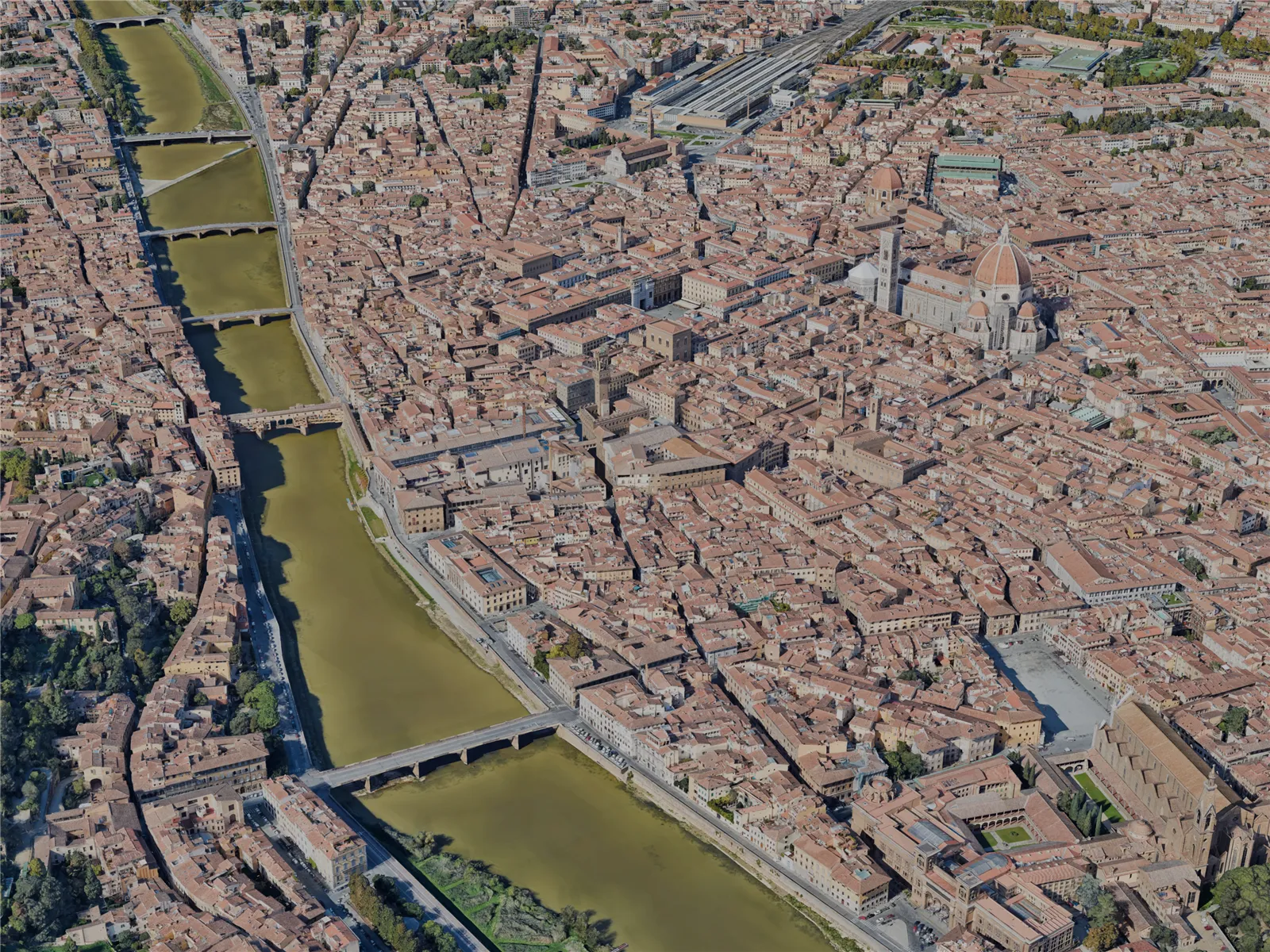 Florence City, Italy (2023) 3D Model main preview