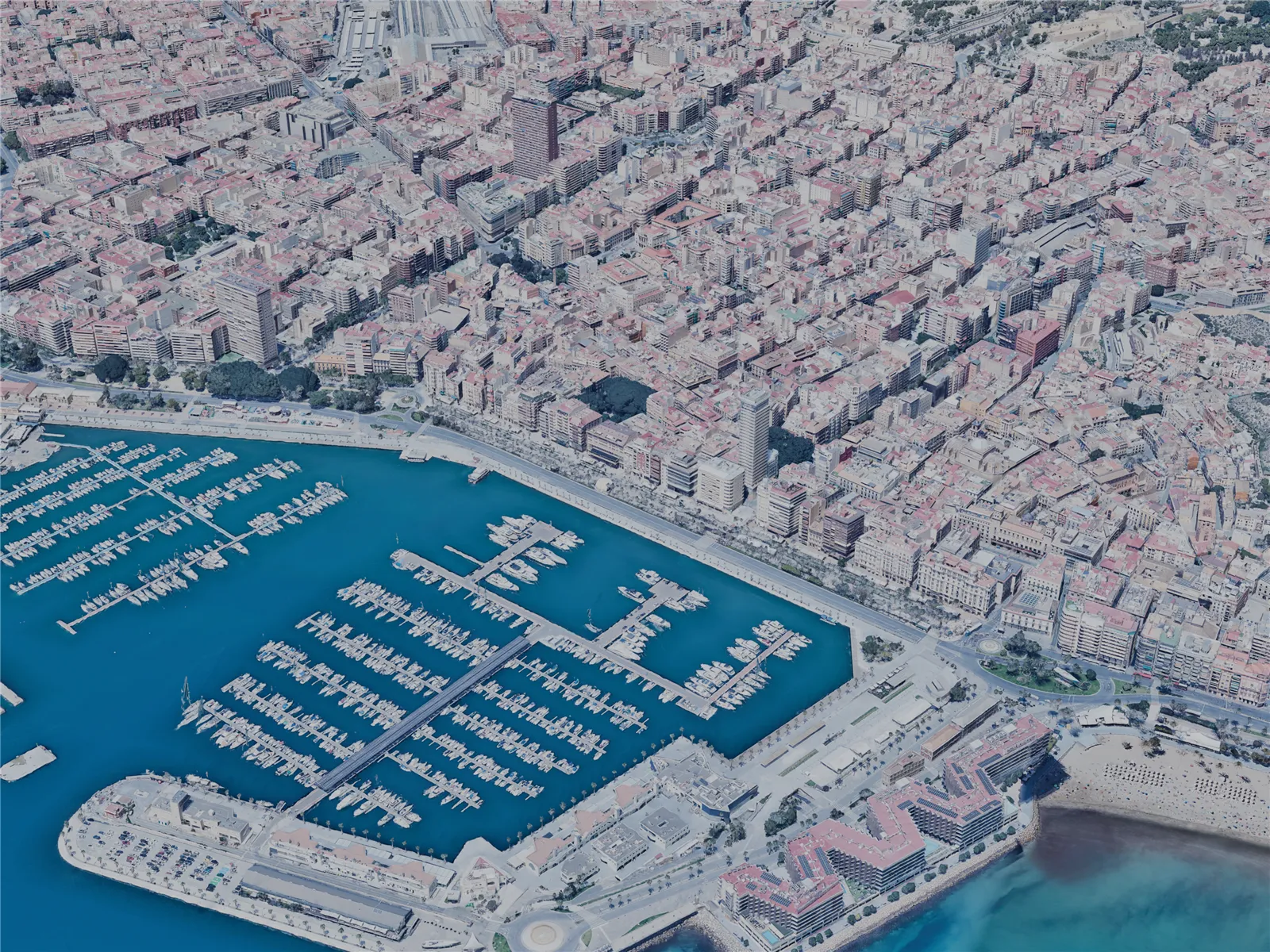 Alicante City, Spain (2023) 3D Model main preview