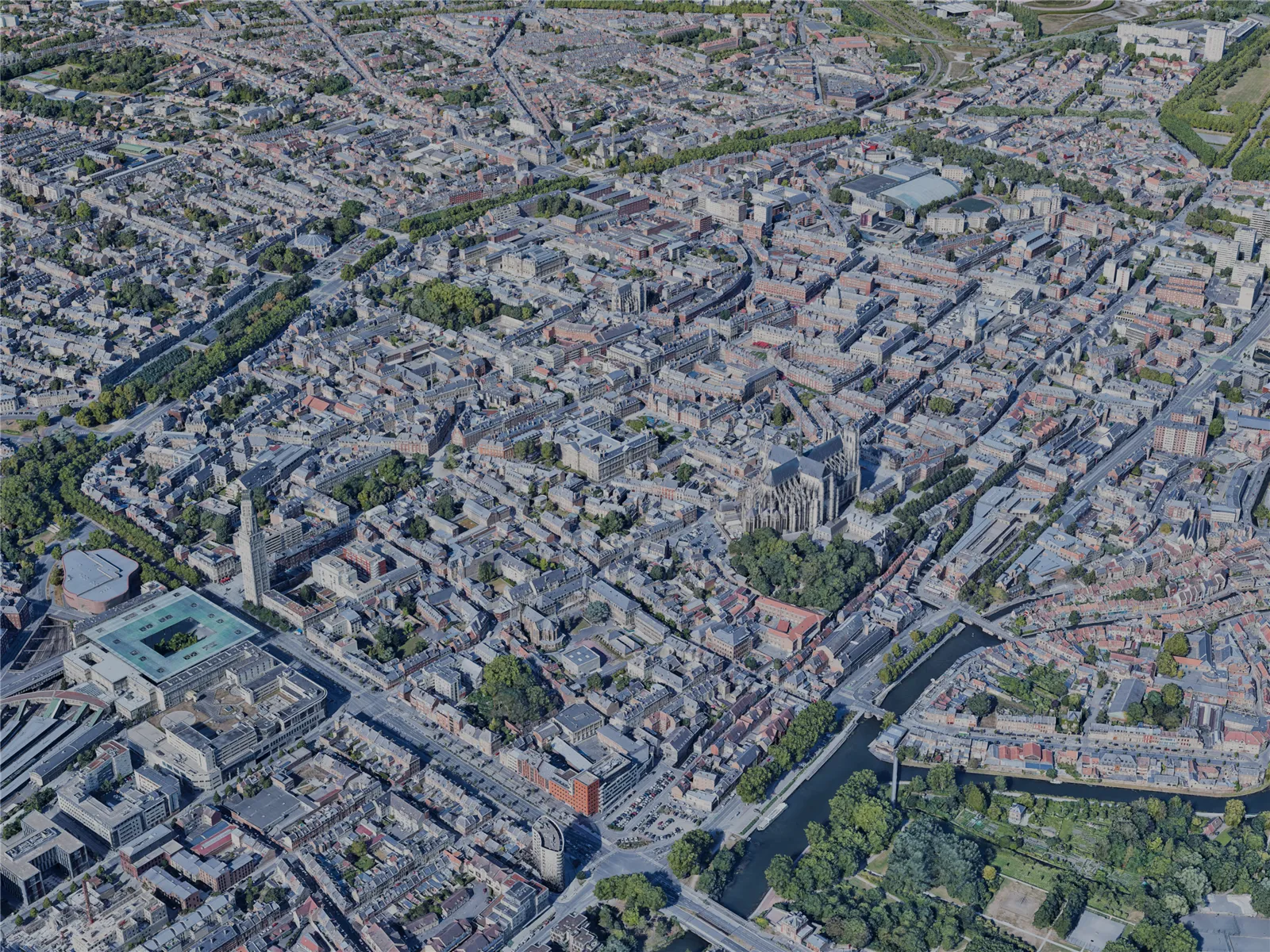 Amiens City, France (2022) 3D Model main preview
