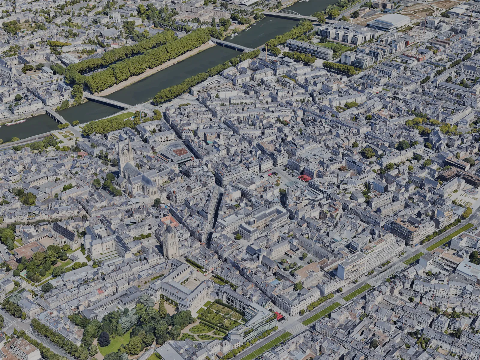 Angers City, France (2022) 3D Model main preview