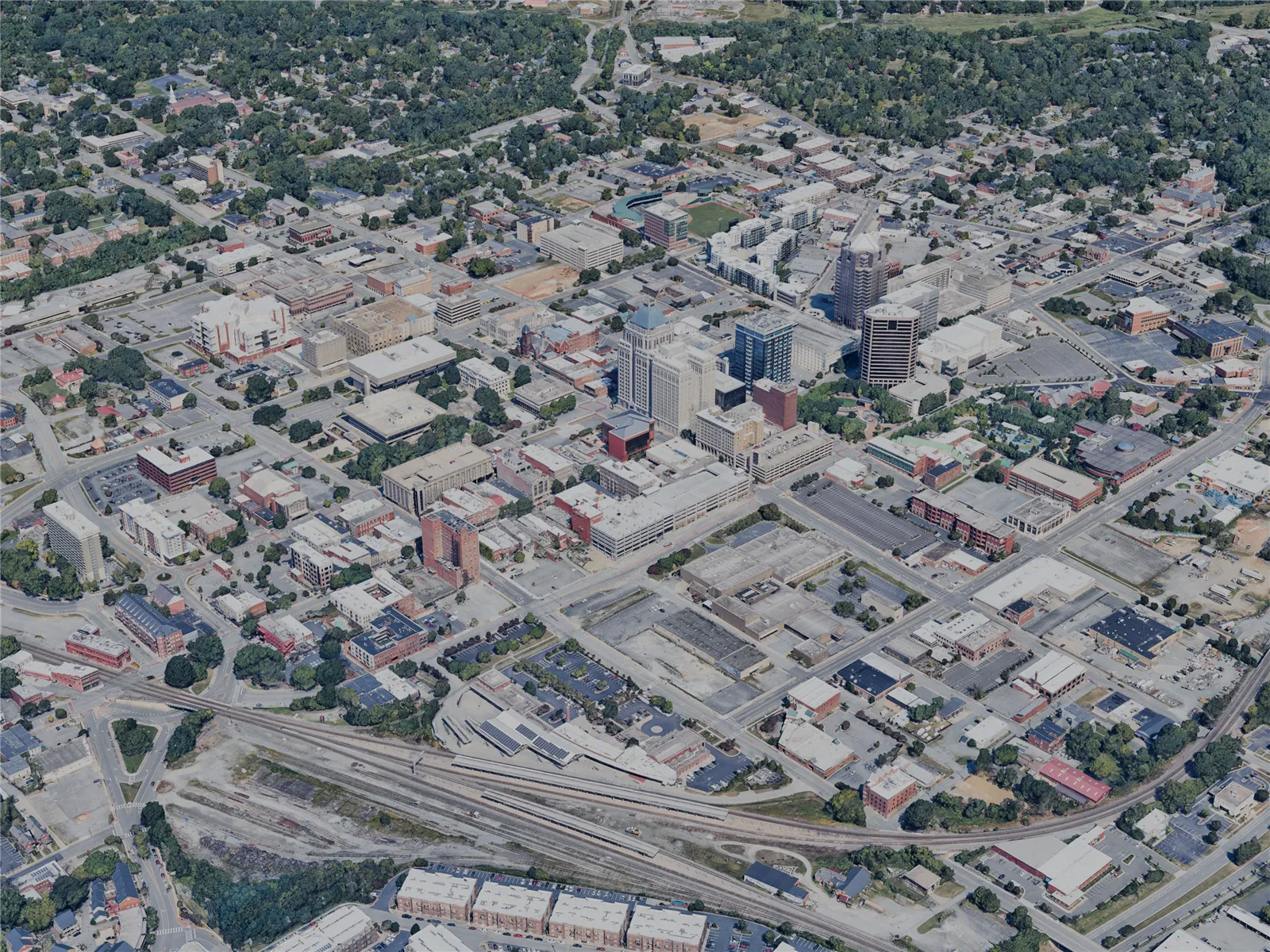 Greensboro City, USA (2023) 3D Model main preview