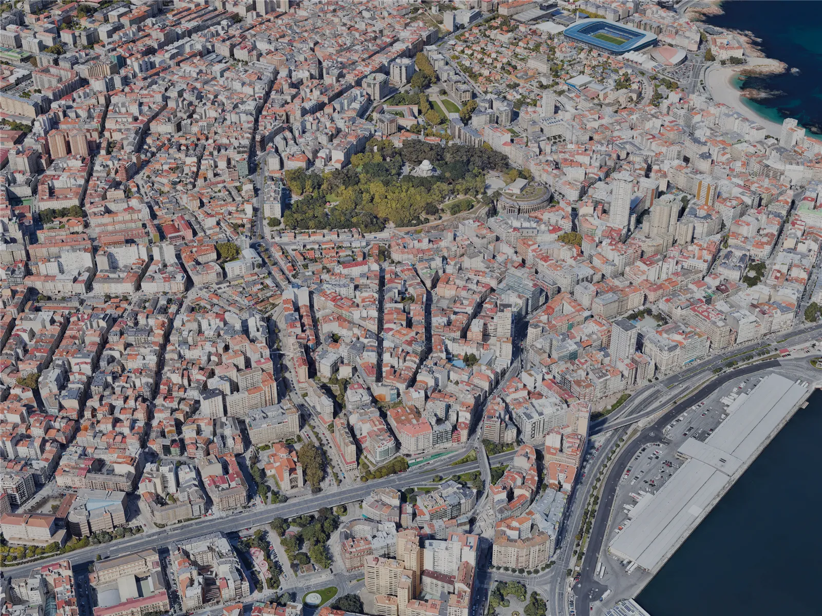 A Coruna City, Spain (2023) 3D Model main preview