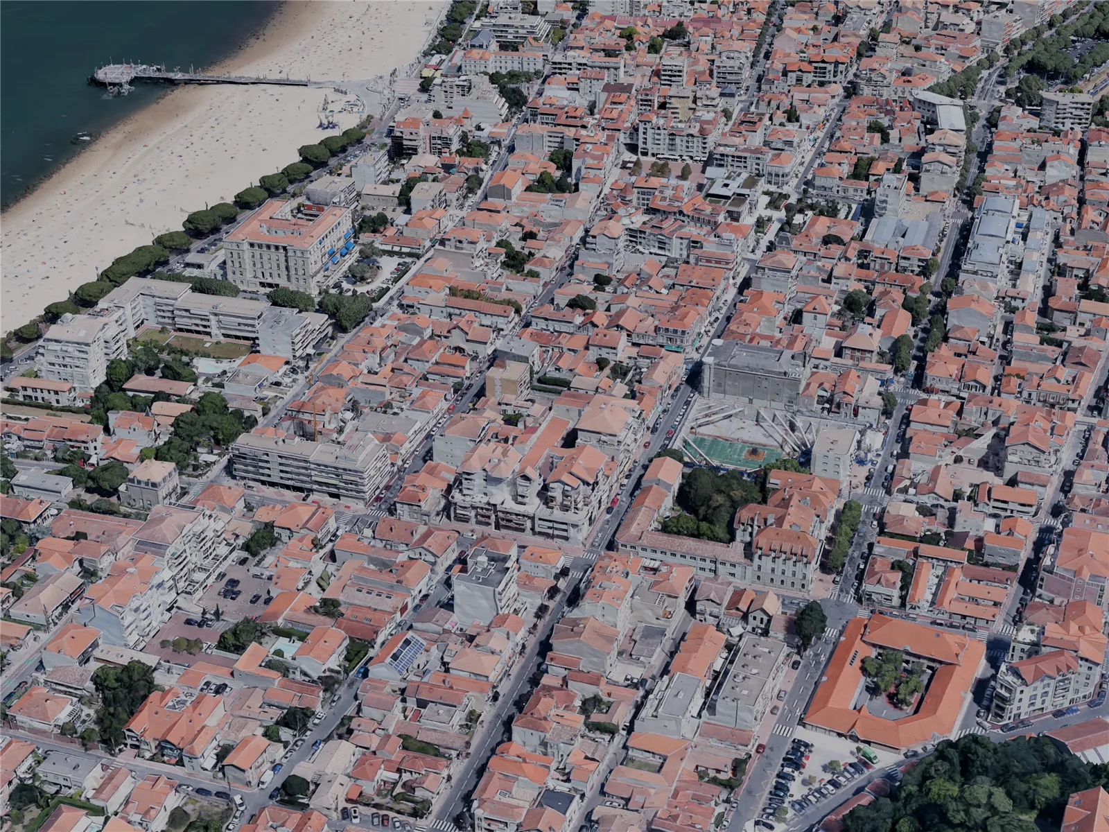 Arcachon City, France (2022) 3D Model main preview