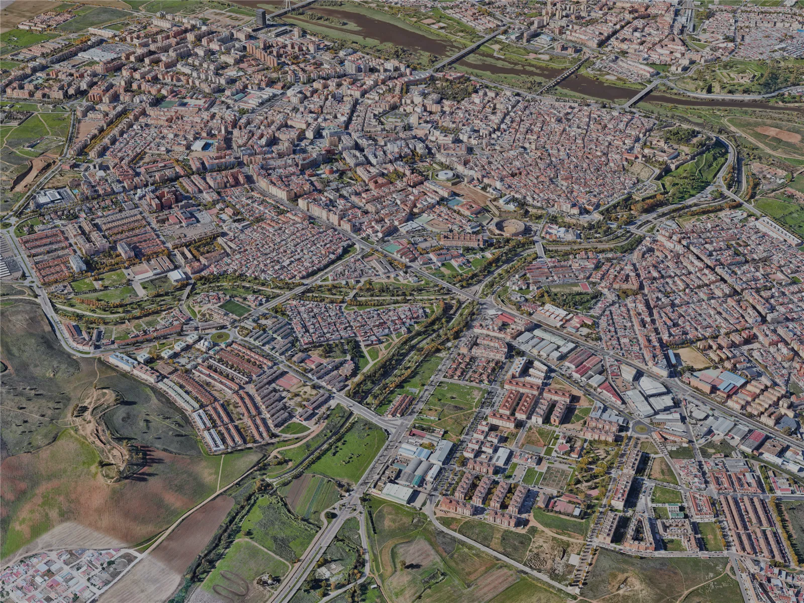 Badajoz City, Spain (2023) 3D Model main preview
