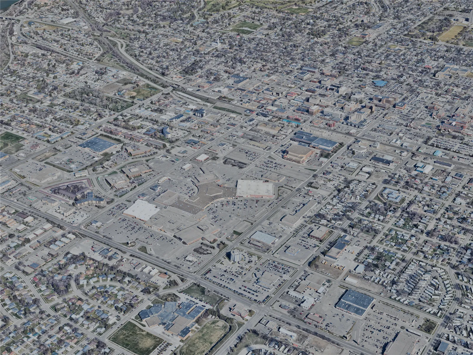 Bismarck City, ND, USA (2023) 3D Model main preview
