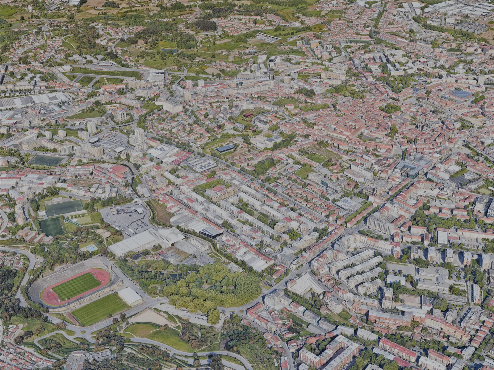 Braga City, Portugal (2022) 3D Model main preview