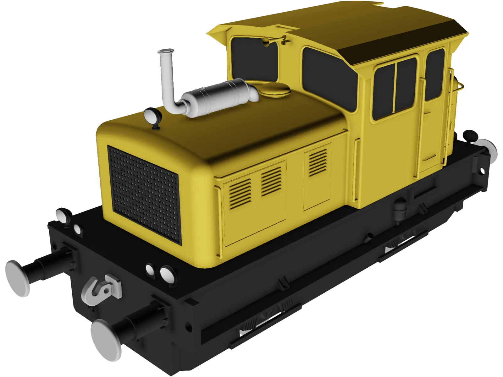 Newag DHG-240B Shunting 3D Model main preview