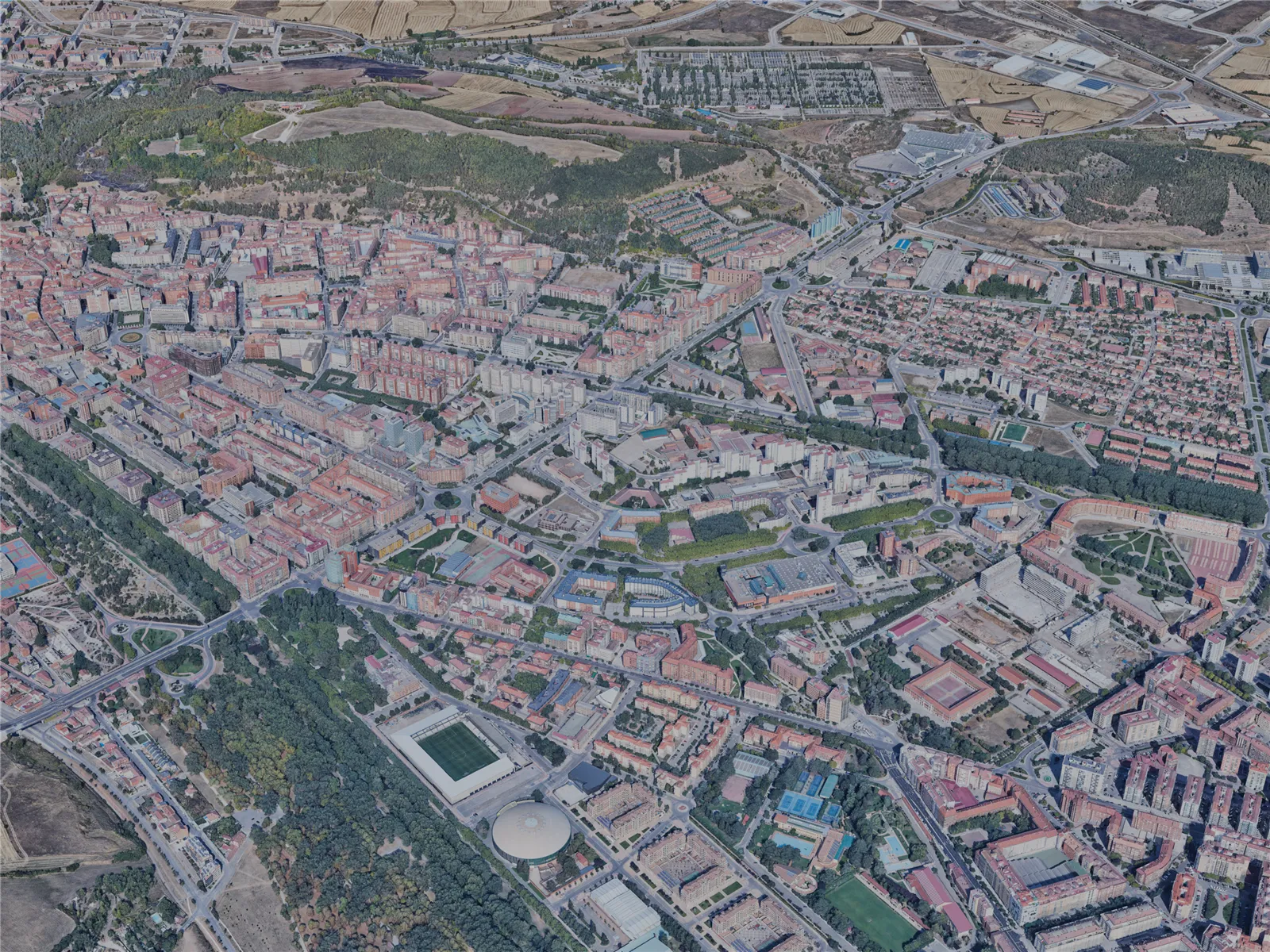 Burgos City, Spain (2022) 3D Model main preview