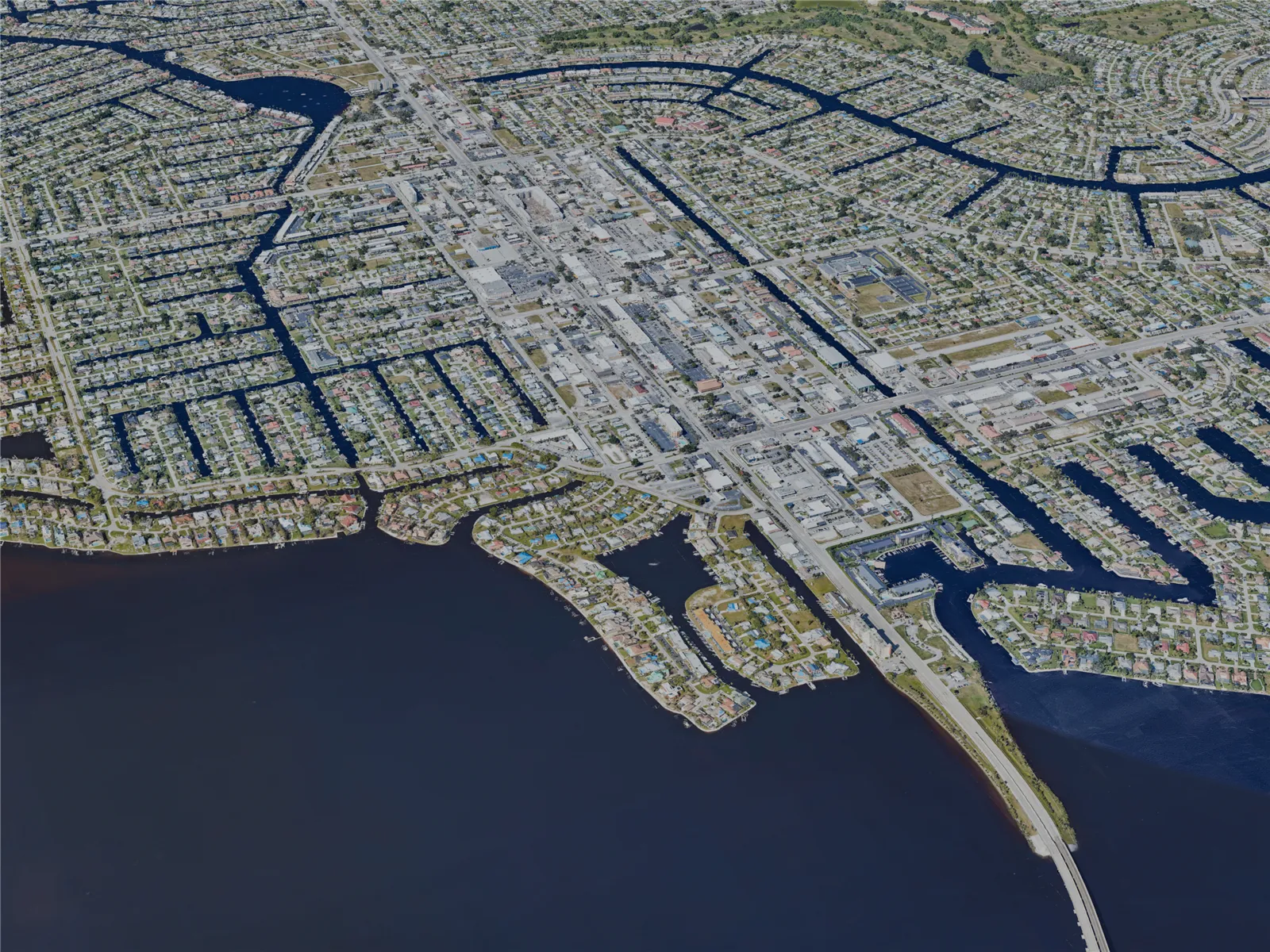 Cape Coral City, FL, USA (2023) 3D Model main preview