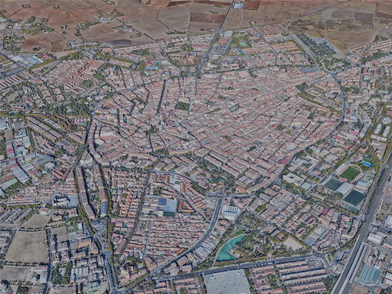 Ciudad Real City, Spain (2023) 3D Model main preview