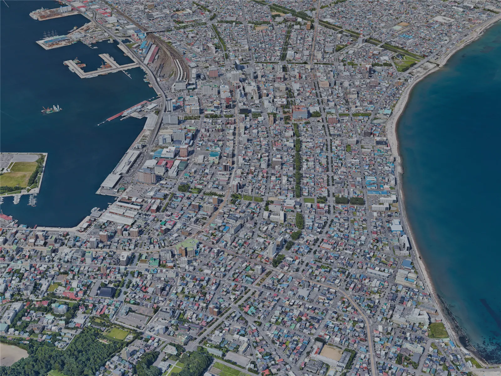 Hakodate City, Japan (2022) 3D Model main preview
