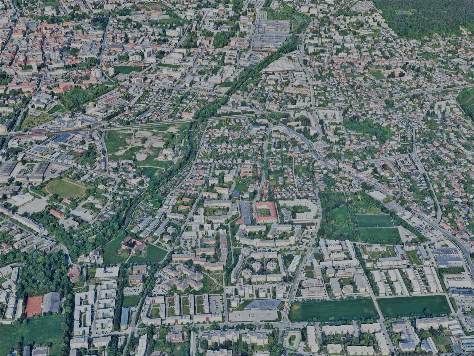 Klagenfurt am Worthersee City, Austria (2023) 3D Model main preview