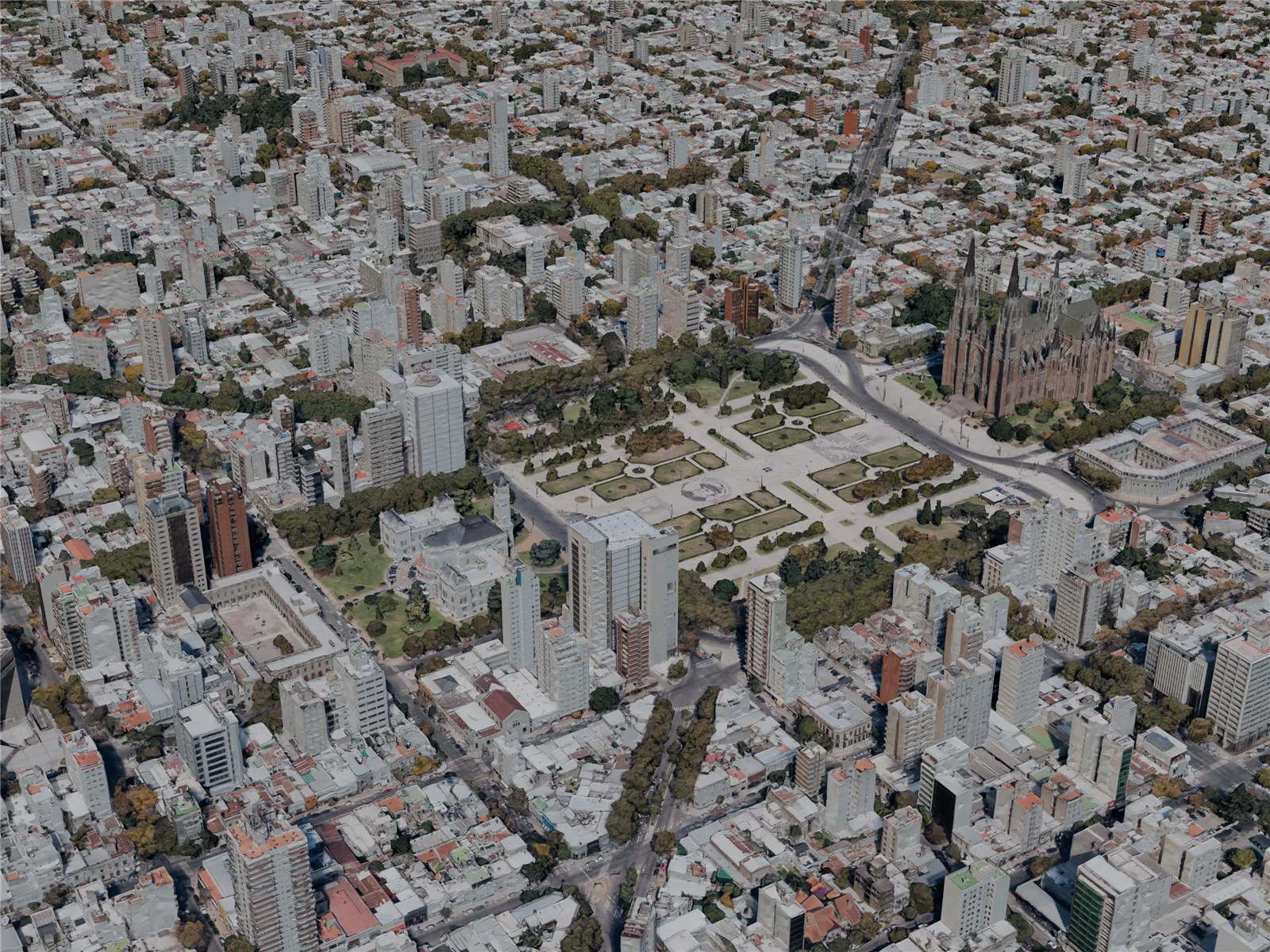 La Plata City, Argentina (2022) 3D Model main preview