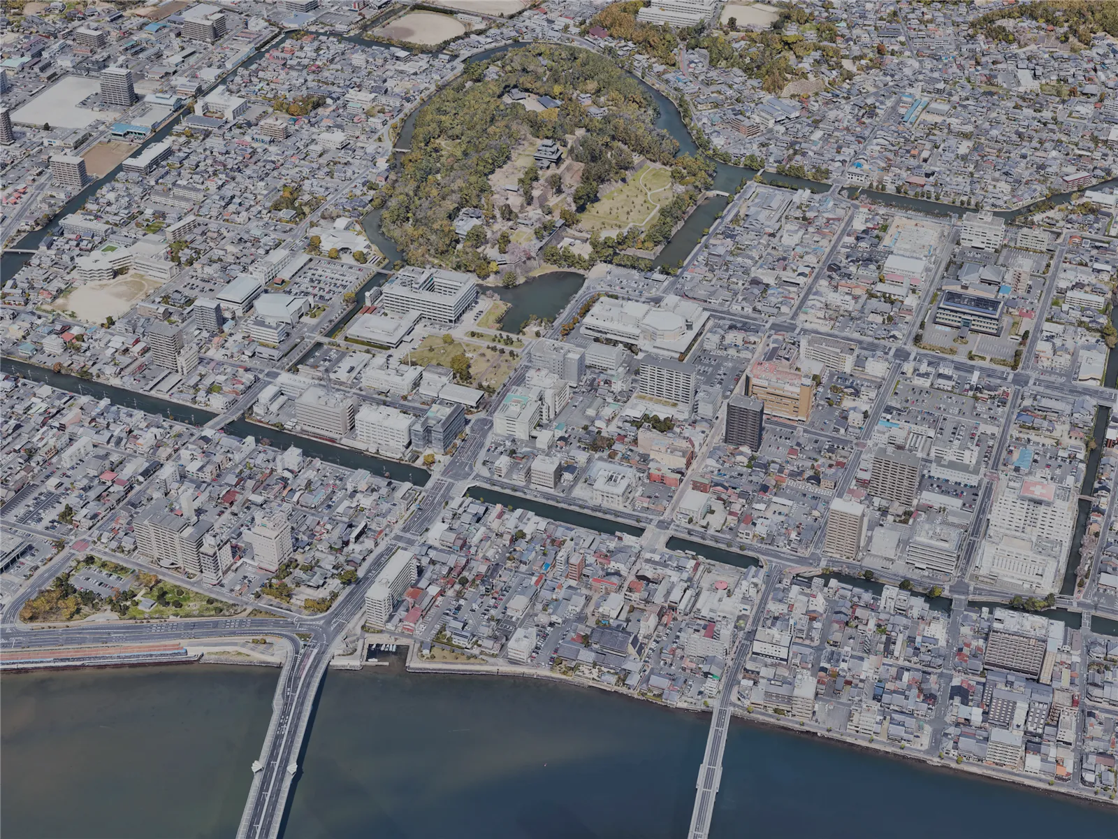 Matsue City, Japan (2023) 3D Model main preview