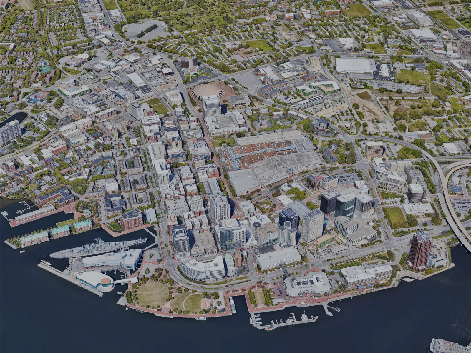 Norfolk City, VA, USA (2023) 3D Model main preview