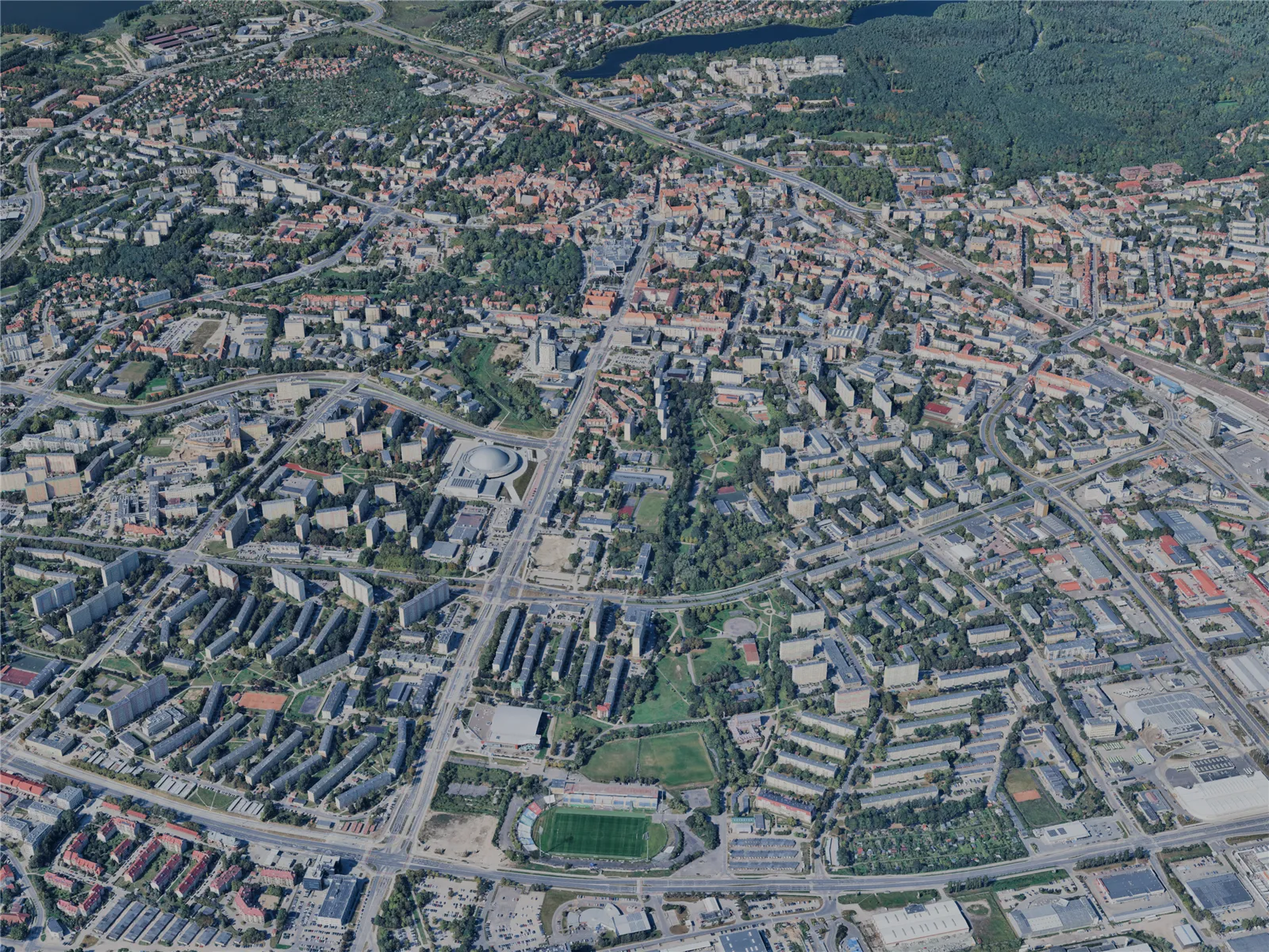 Olsztyn City, Poland (2024) 3D Model main preview
