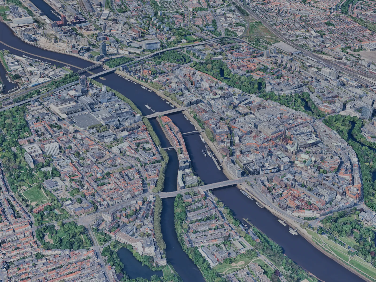 Bremen City, Germany (2024) 3D Model main preview