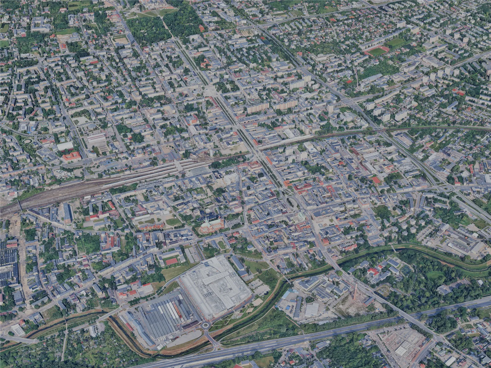 Czestochowa City, Poland (2024) 3D Model main preview