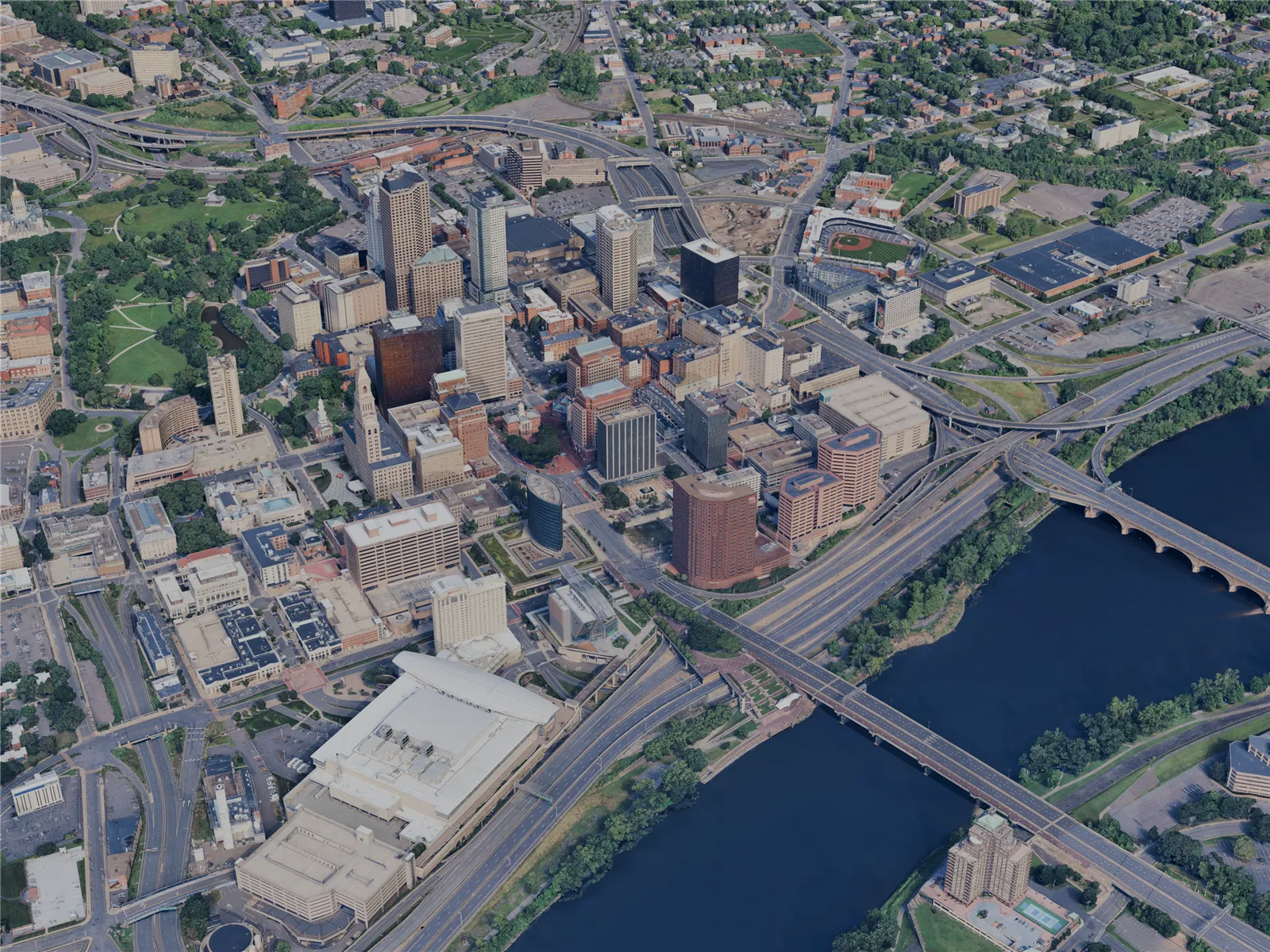 Hartford City, CT, USA (2024) 3D Model main preview