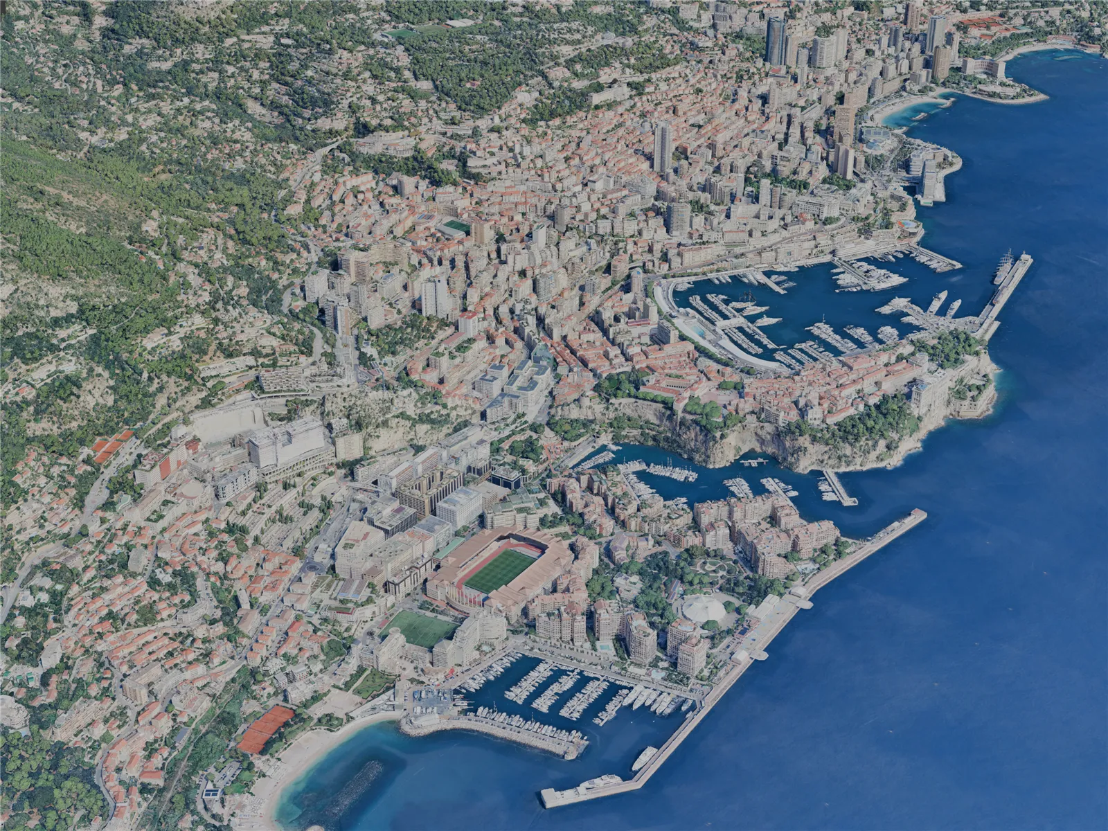 Monaco City, Monaco (2024) 3D Model main preview