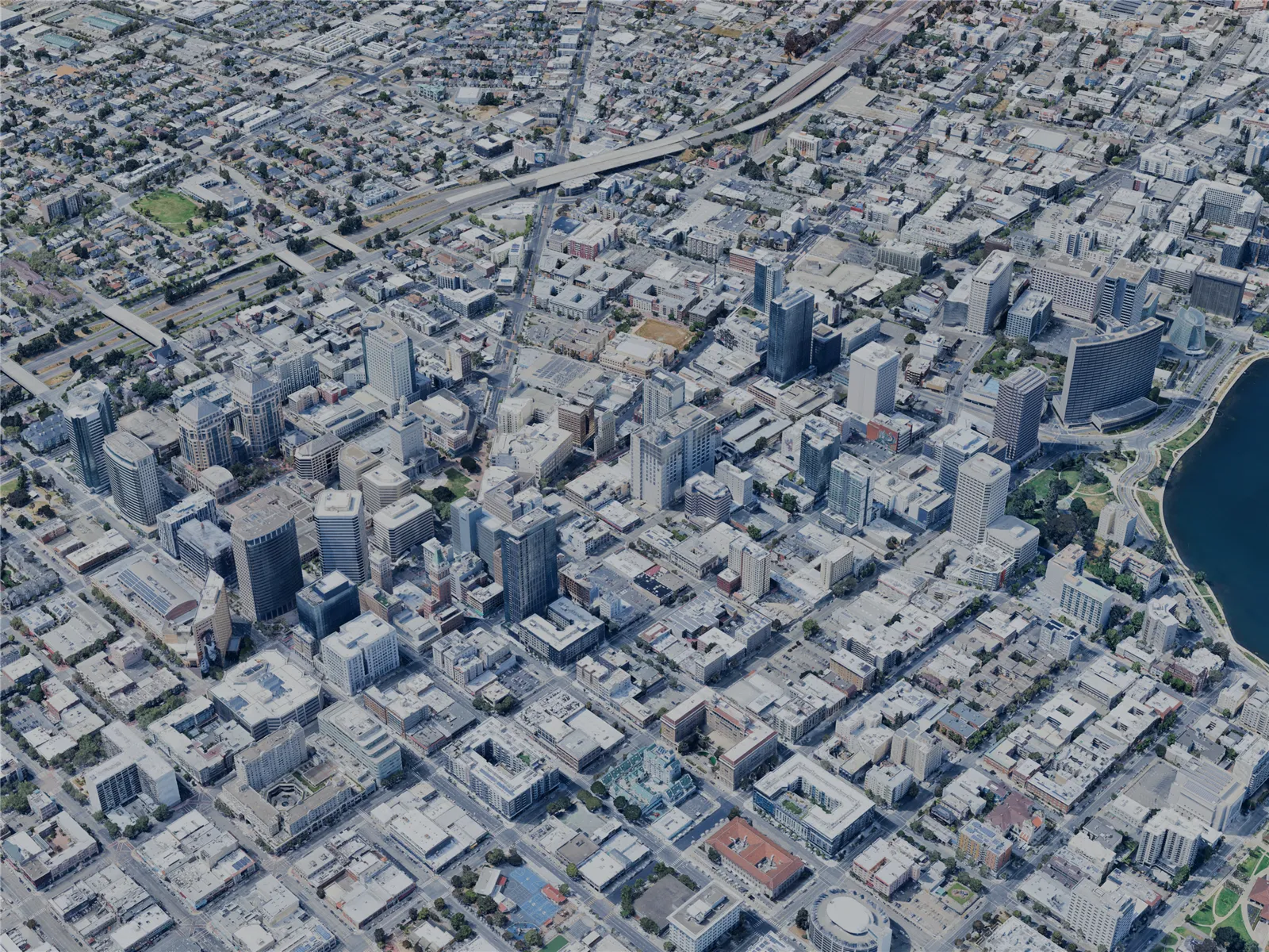 Oakland City, CA, USA (2023) 3D Model main preview
