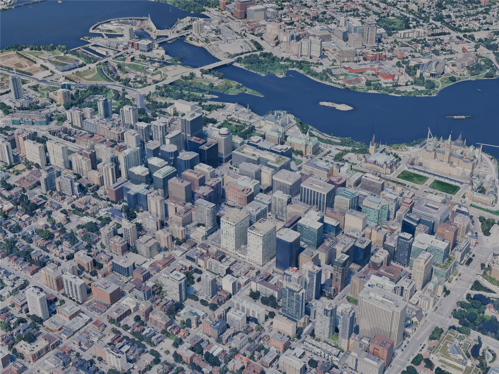 Ottawa City, ON, Canada (2024) 3D Model main preview