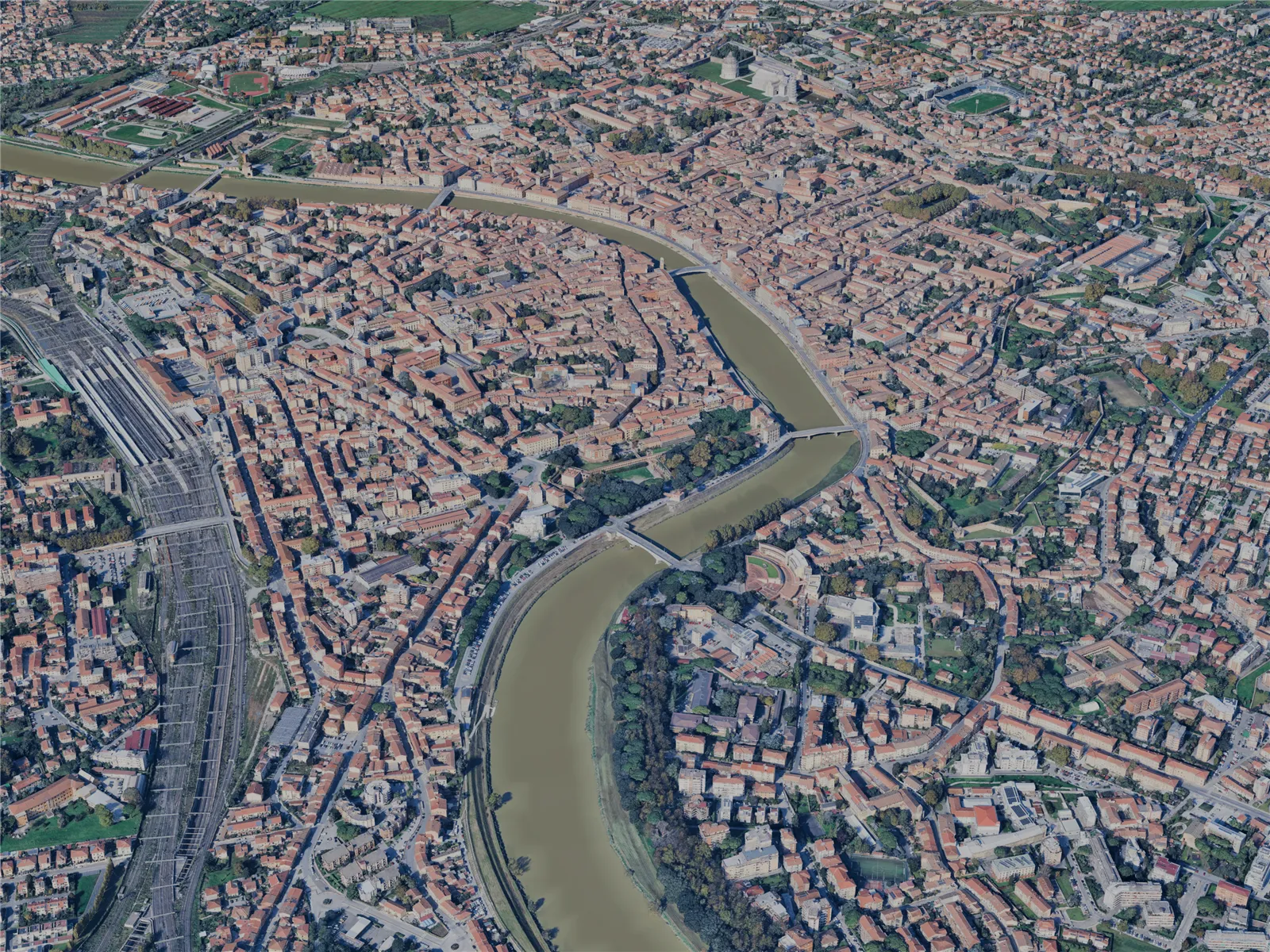 Pisa City, Italy (2024) 3D Model main preview