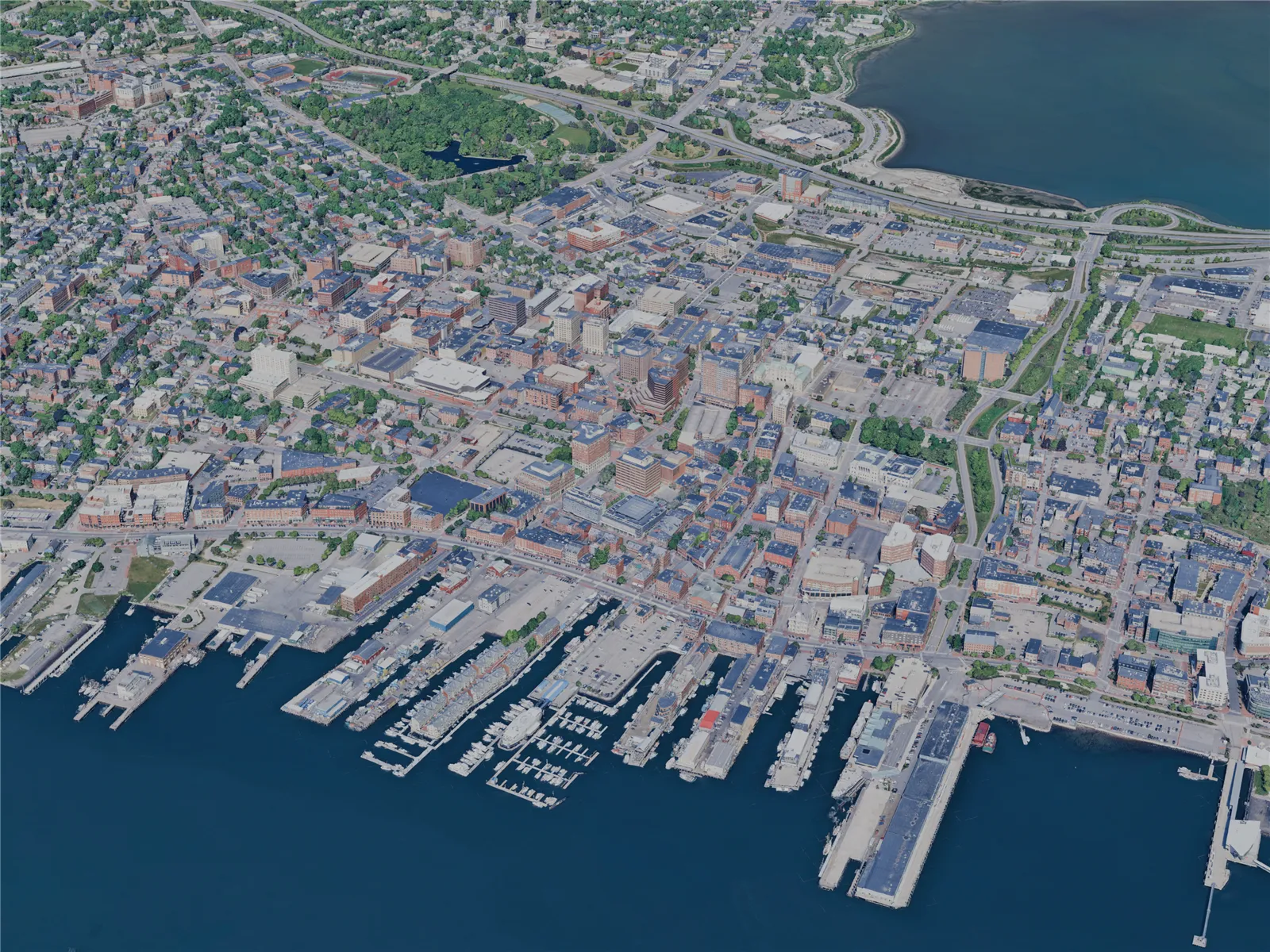 Portland City, ME, USA (2024) 3D Model main preview