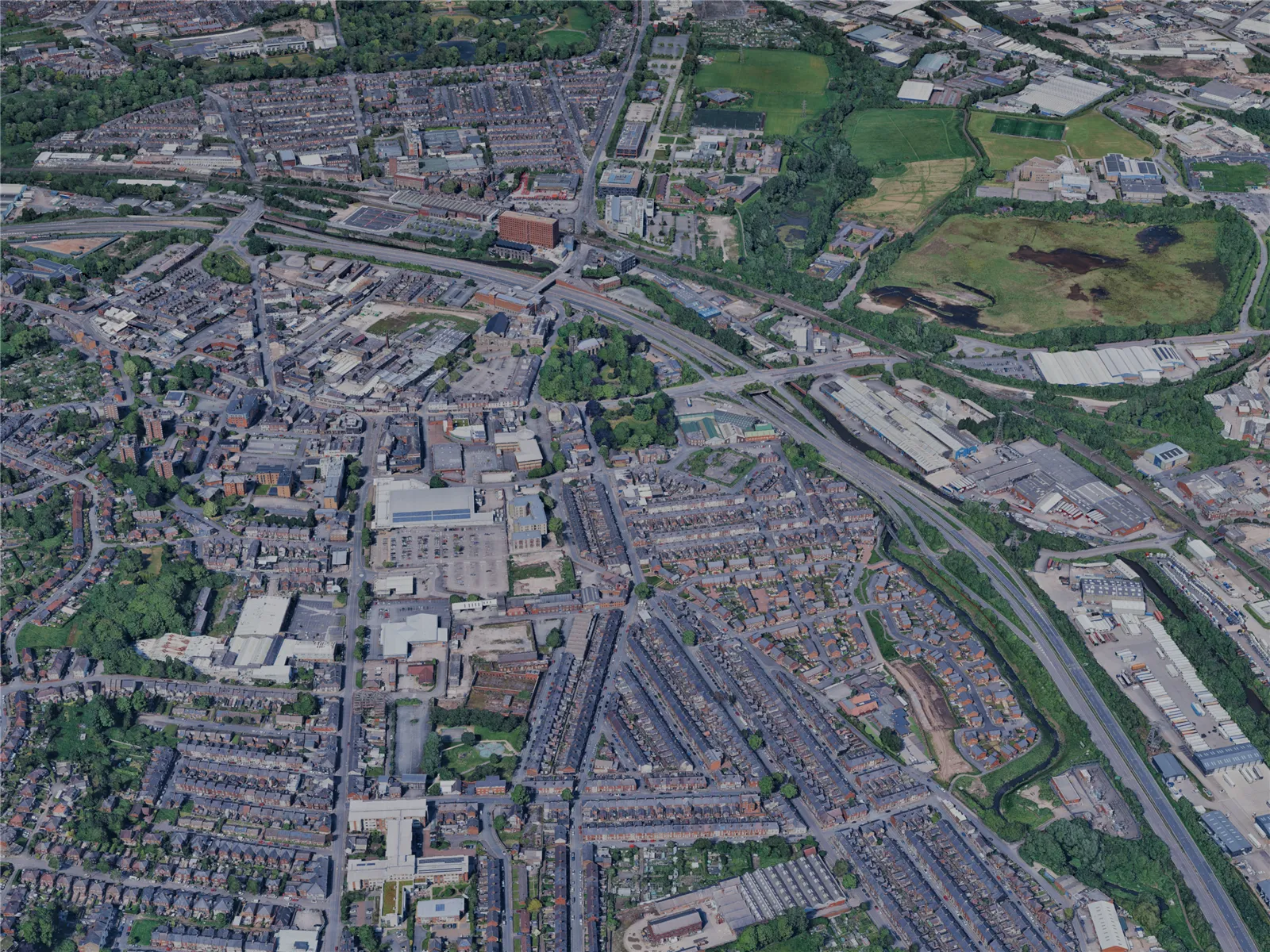 Stoke on Trent City, UK (2024) 3D Model main preview