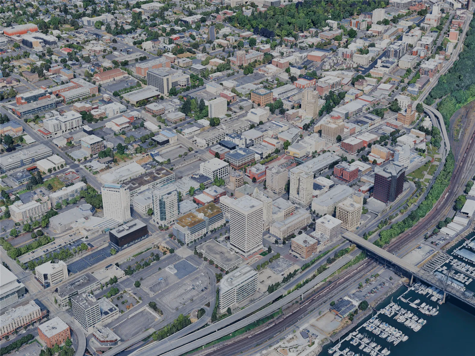 Tacoma City, WA, USA (2024) 3D Model main preview