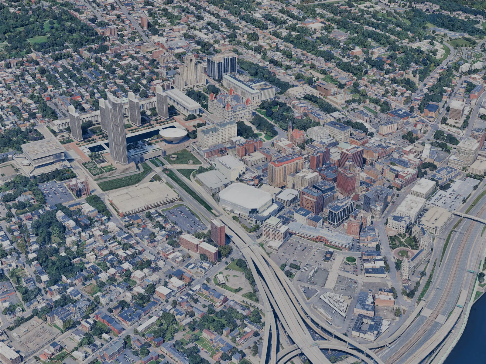 Albany City, NY, USA (2024) 3D Model main preview