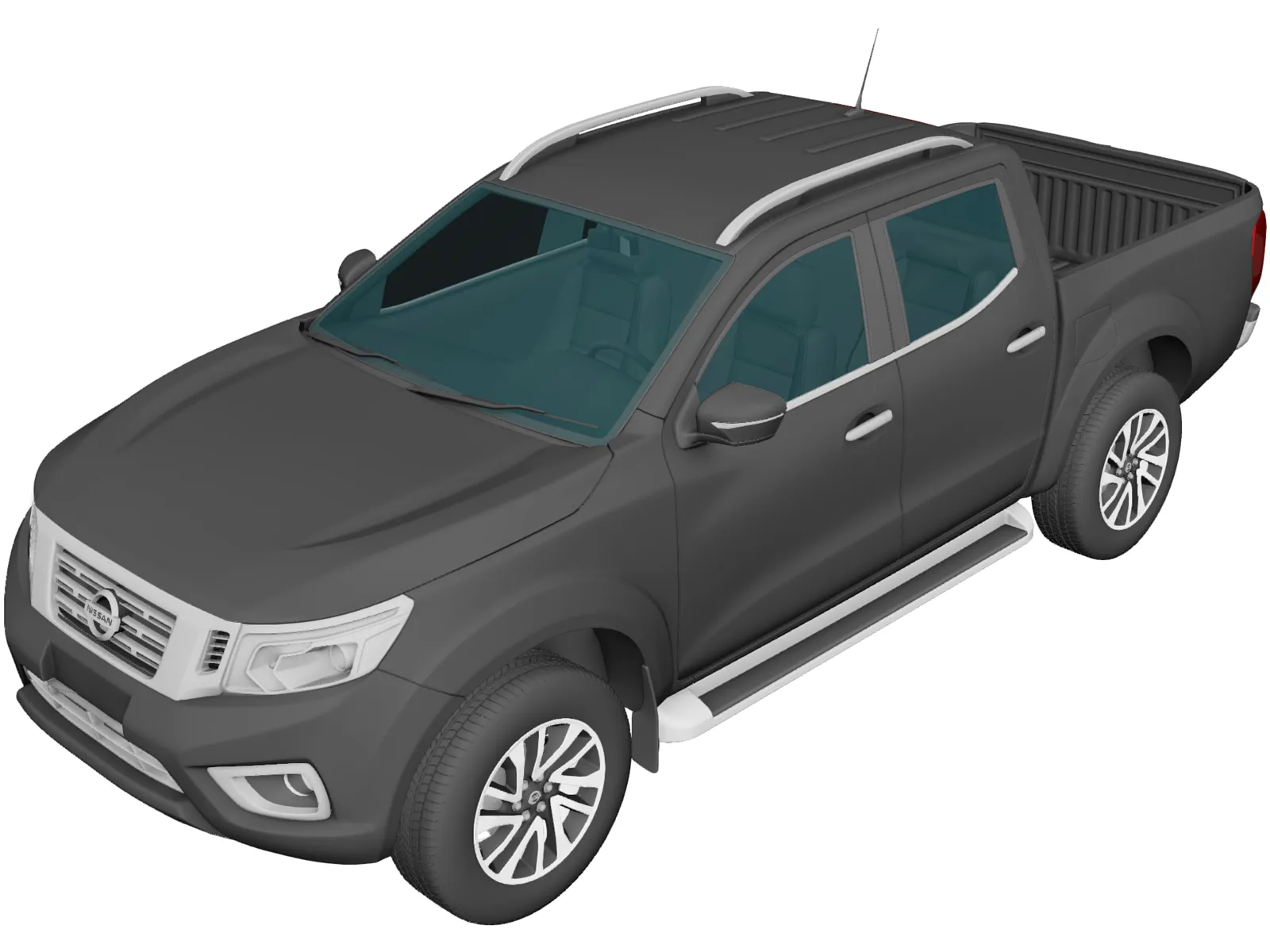 Nissan Navara Double Cab (2015) 3D Model main preview