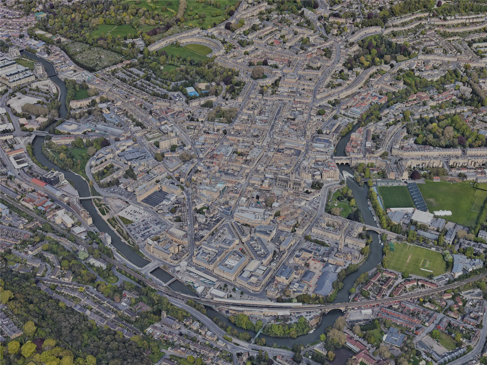 Bath City, UK (2023) 3D Model main preview
