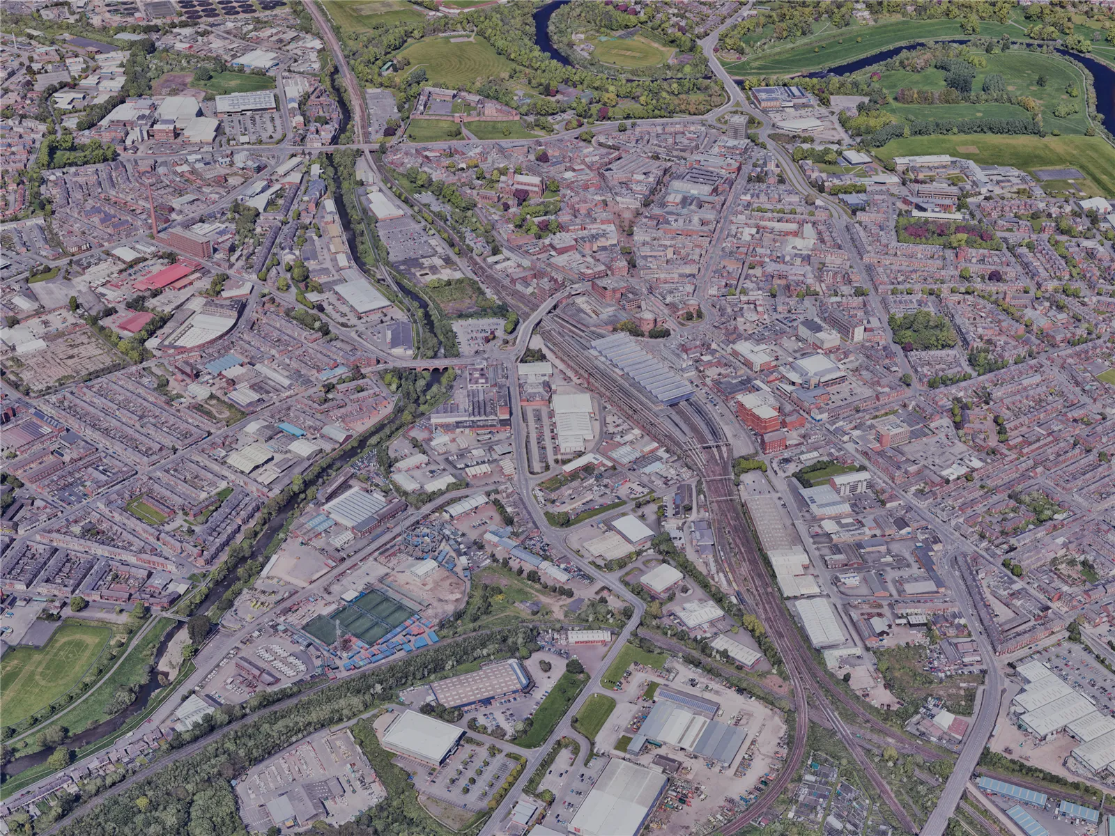 Carlisle City, UK (2023) 3D Model main preview