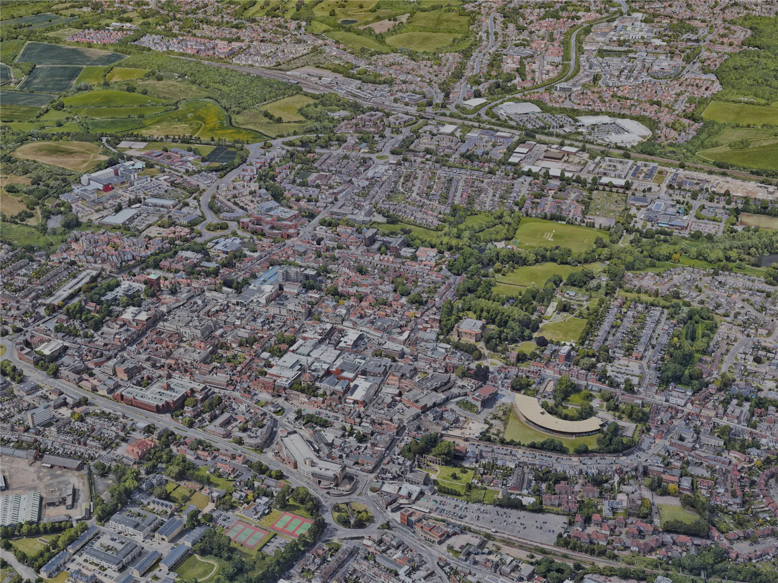 Colchester City, UK (2022) 3D Model main preview