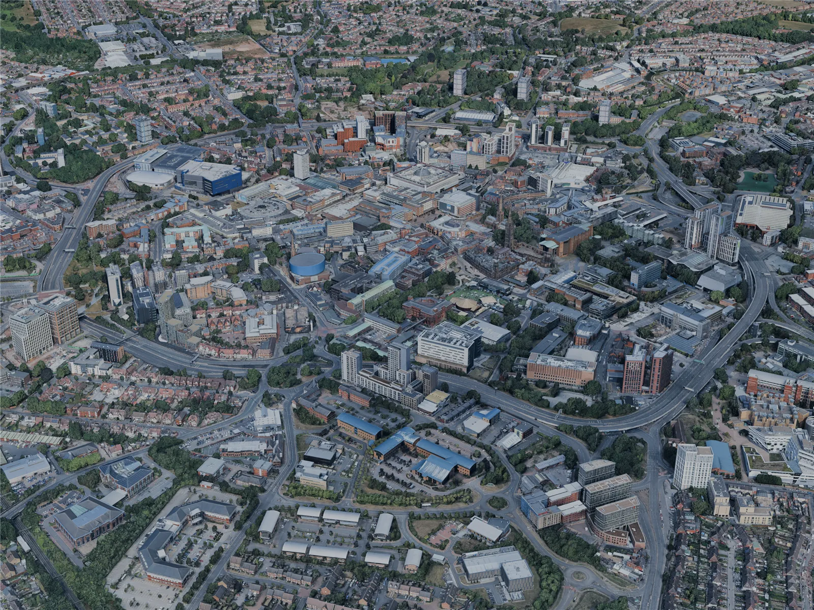 Coventry City, UK (2022) 3D Model main preview