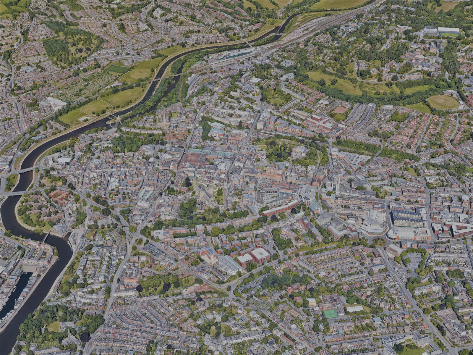 Exeter City, UK (2022) 3D Model main preview