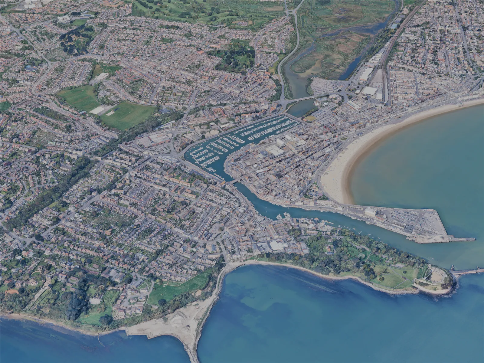 Weymouth City, UK (2024) 3D Model main preview